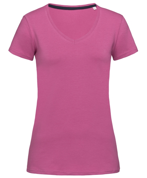 Majica, KR, V-Neck, CLAIRE, ženska, 170gr, cupcake pink, L