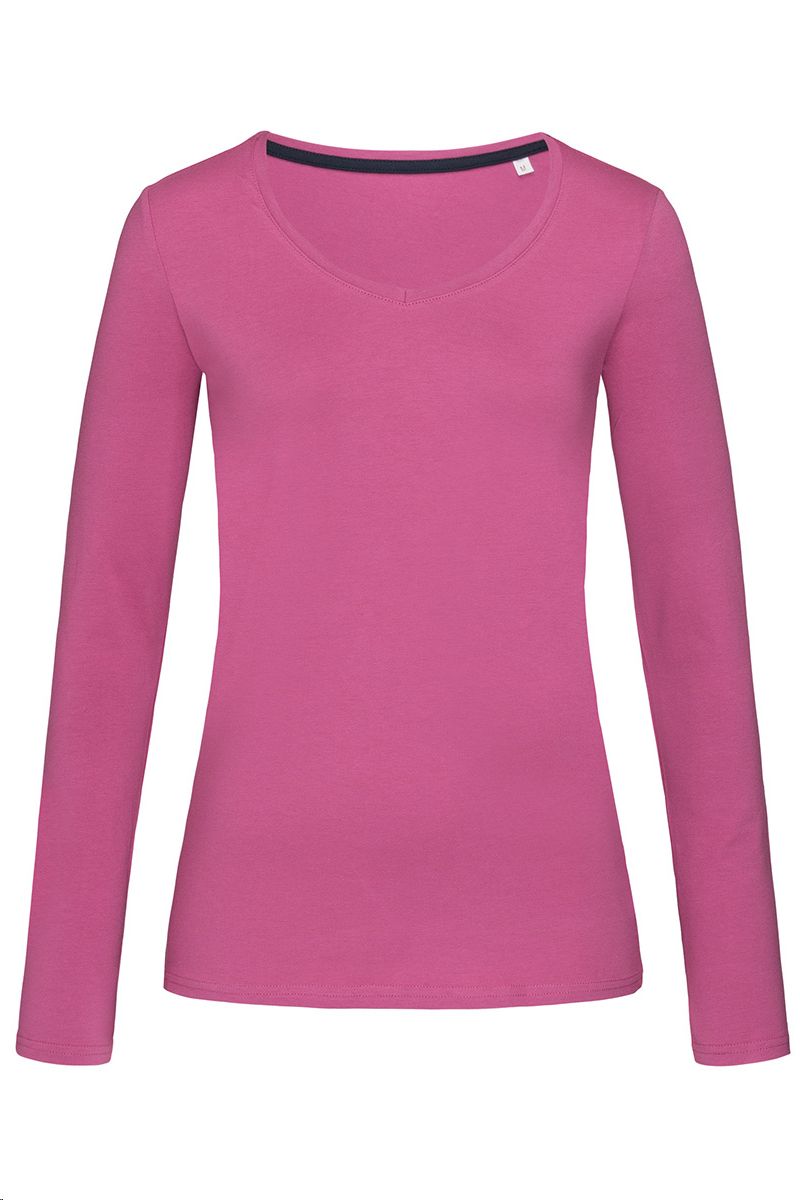 Majica, DR, V-Neck, CLAIRE, ženska, 170gr, cupcake pink, L