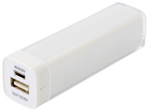 Powerbank za smartphone, 2200mAh, bijeli