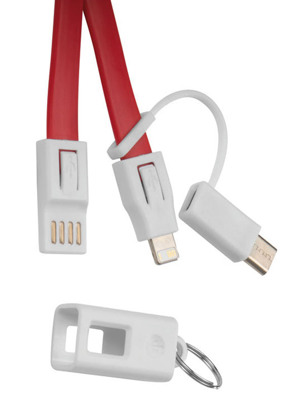 Vezica kabel, s mikro USB-om, type-c, crni