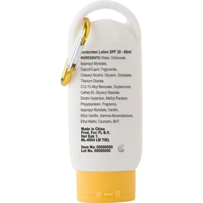 Krema za sunčanje, SPF30, s karabinom, 60ml